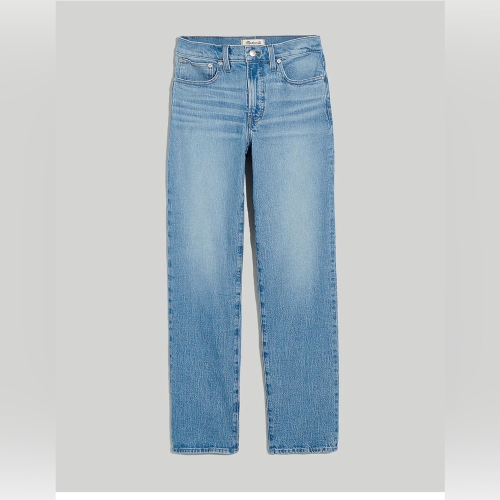 Madewell The Mid-Rise Perfect Vintage Straight Jean in Verwood Wash